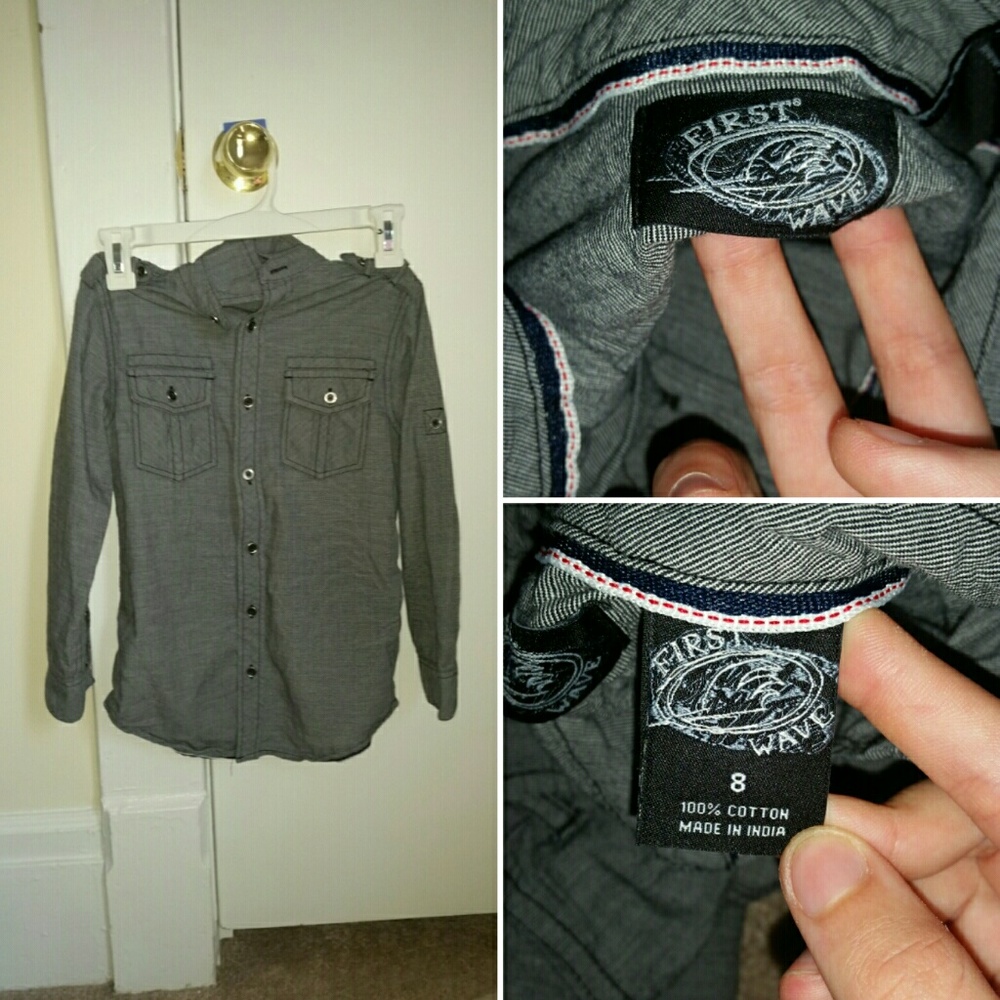 Unisex denim jacket for children